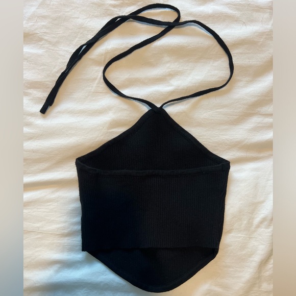 knit crop halter top nwot - Picture 4 of 5